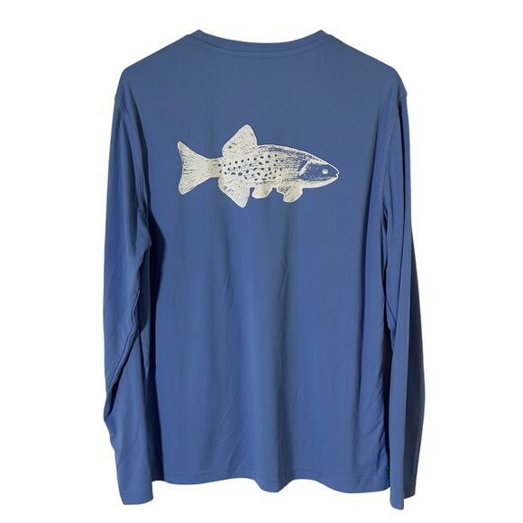 Caribbean Joe Men's Long Sleeve Fish Graphic Performance Shirt M Medium NWOT - Picture 5 of 8